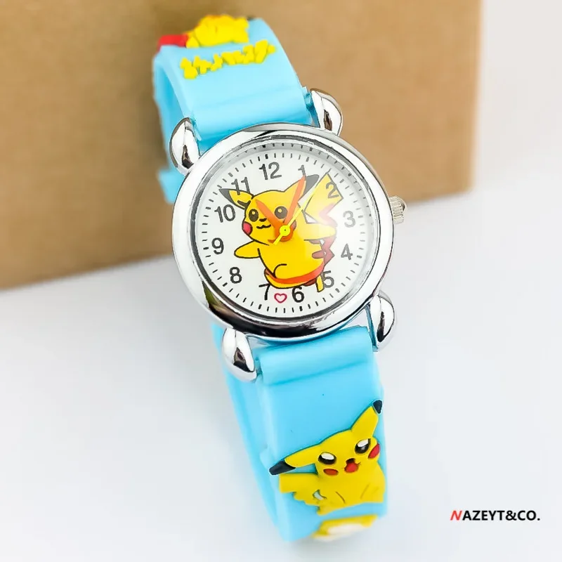 Anime Pokemon Pikachu Children Watch Wrist Watches Clcok Boys Girls Watches Pikachu  Christmas Gifts Toys