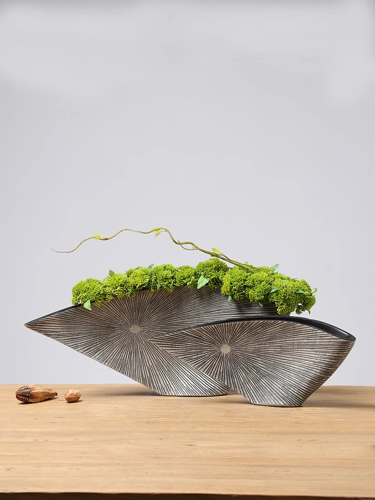 

Итальянский минималистский художественный свет, роскошная ваза, орнамент, смола, ТВ-шкаф, гостиная, винный шкаф, вход, украшение для дома для пожилых людей