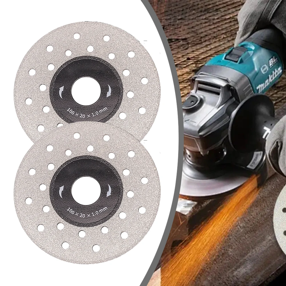 Sägeblatt, Sägeblatt schneiden Dics Splitter-100mm-2 Stück-Schmirgels äge blatt-Schleif scheibe-Steinplatte Schneid scheibe