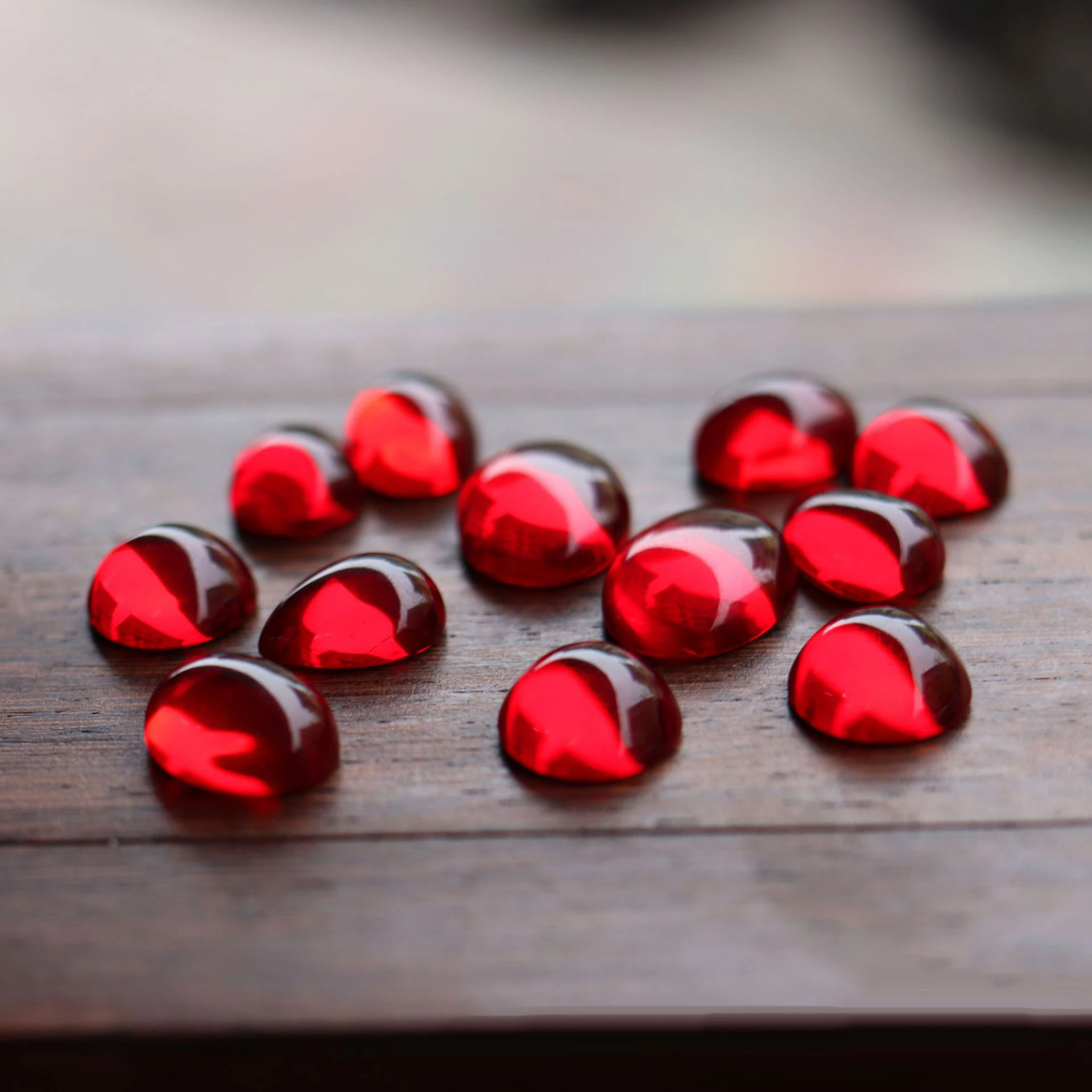 50pcs Red Round Oval Glass Cabochon 6-20mm Red Glass Cabs Flatback DIY Ring Necklace Jewelry Making Findings Crafts Supplies