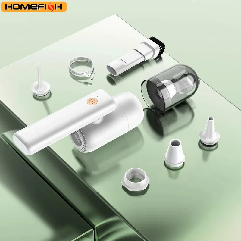 H13 Pro Car Vacuum Cleaner Brushless Motor Outdoor Wireless Foldable Multi-Function LED Suction Power Car Cleaner