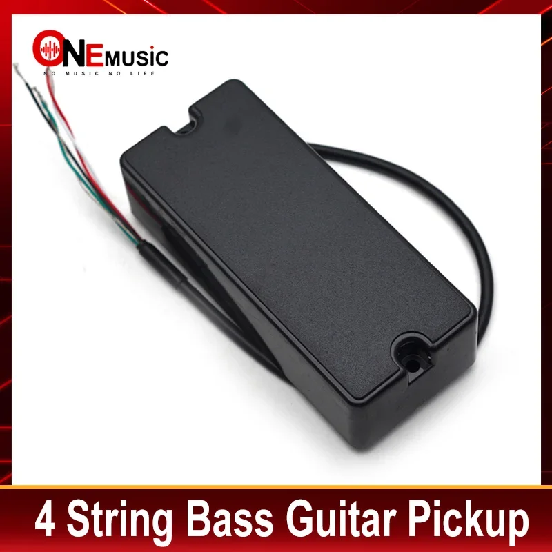 Sealed Soapbar 2 Hole Bass Guitar Pickup 4 String Double Coil Humbucker Pickup 89*37.5mm Ceramic Magnet Bass Guitar Accessories