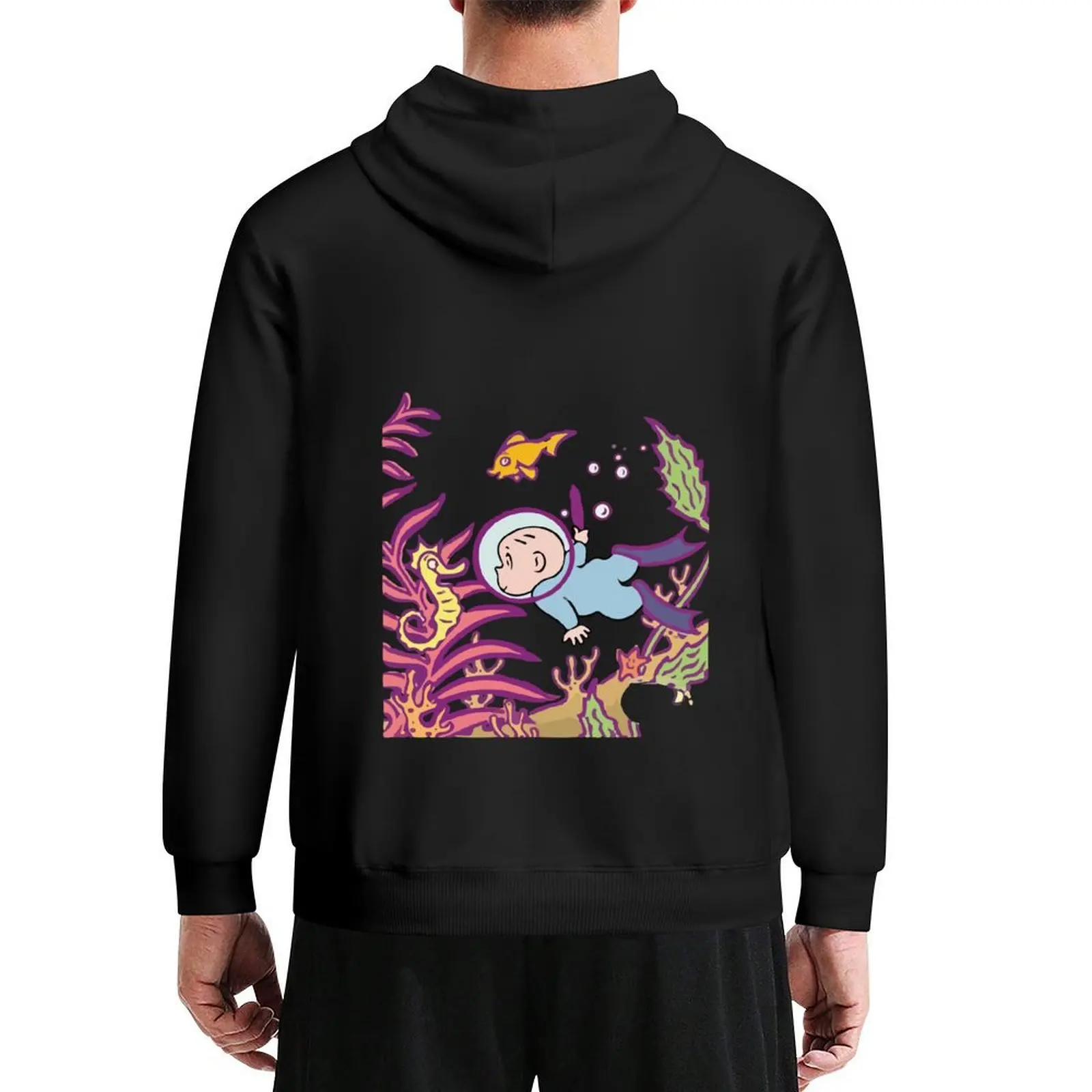 

Harold And The Purple Crayon under the water Hoodie korean style clothes mens clothing mens clothes graphic hoodie