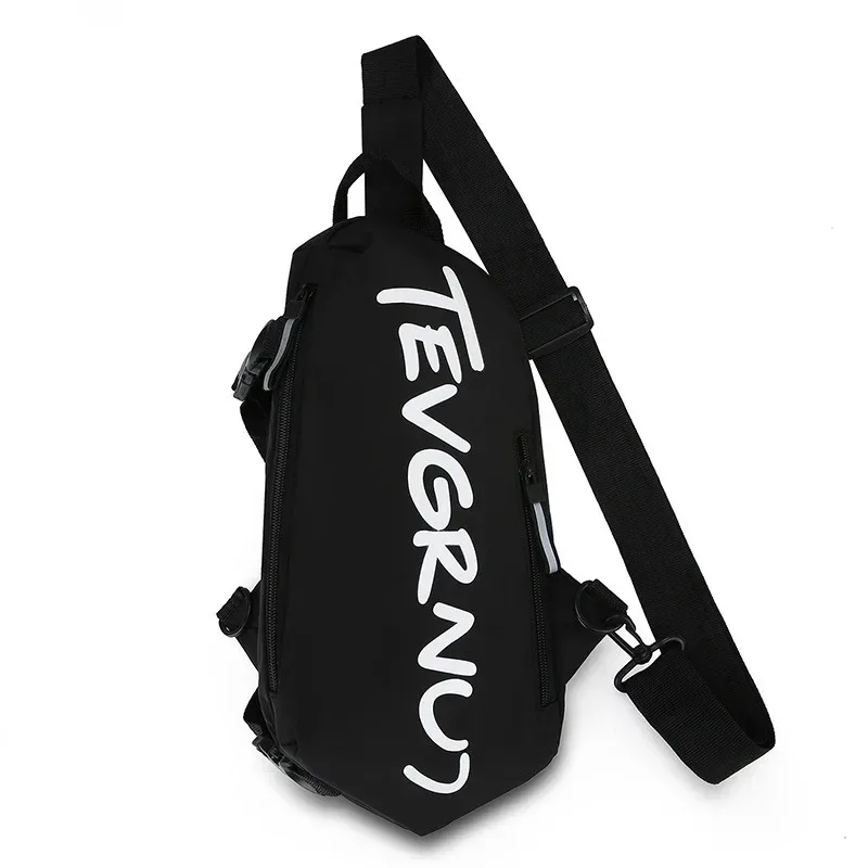 The new simple and lightweight multi-functional chest bag running sports cycling bag women's and men's one-shoulder crossbody ba