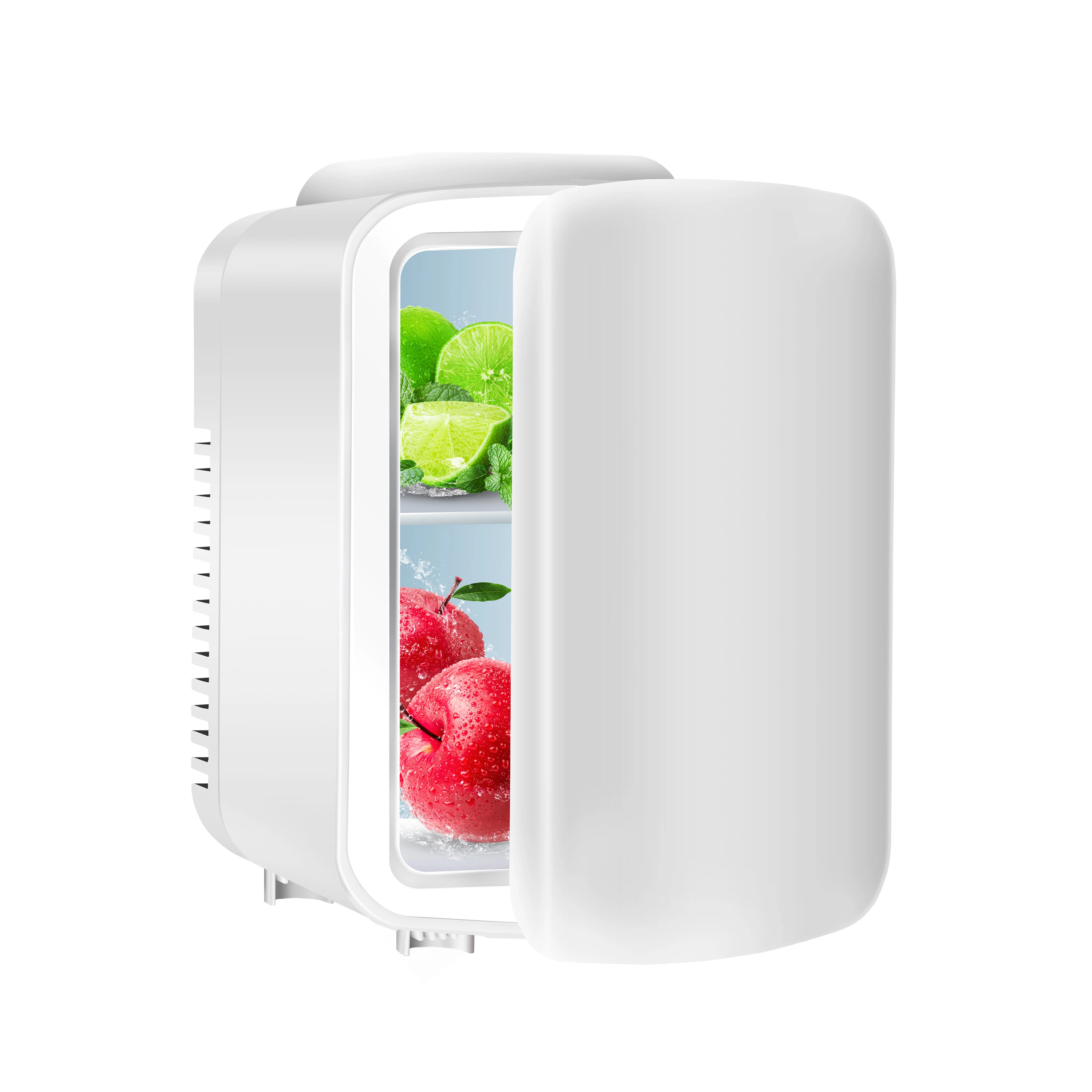 Mini Fridge, 4L/6 Can Portable Cooler & Warmer Freon-Free Small Refrigerator for Skincare, Beverage, Food, Cosmetics