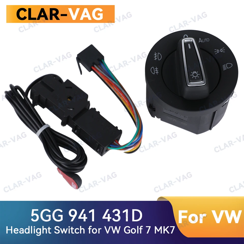 Automatic Headlight Switch for VW Golf 7 MK7 Headlight Switch Sensor 5GG 941 431D 5GG941431D