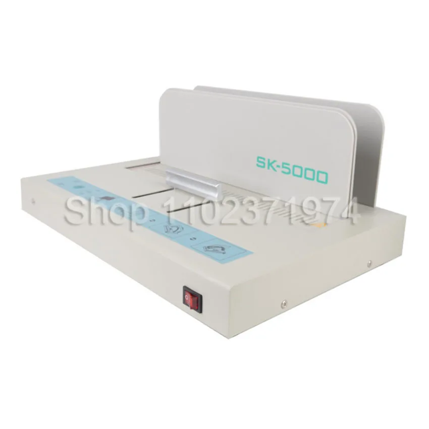 Hot glue binding machine SK5000 hot melt binding machine electric metal book maquina de encuadernar binder machine