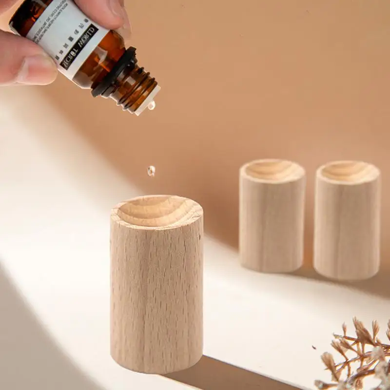 1szt Mini drewniany dyfuzor olejków eterycznych Wood Aroma Fragrance Oil Aromatherapy Diffuser do domowego biura Samochód Sypialnia Pokój dzienny