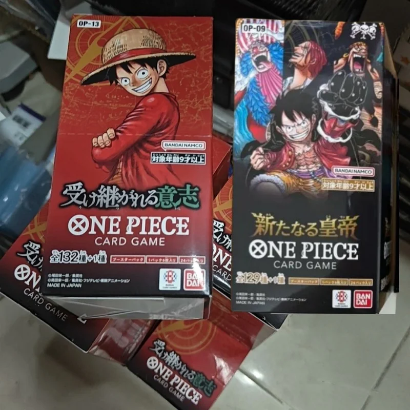 ﻿ Tarjeta Original de una pieza PRB02 OP09 OP13, caja de refuerzo, el mejor vol2 OPCG Tcg, tarjeta de colección, regalos de juguete