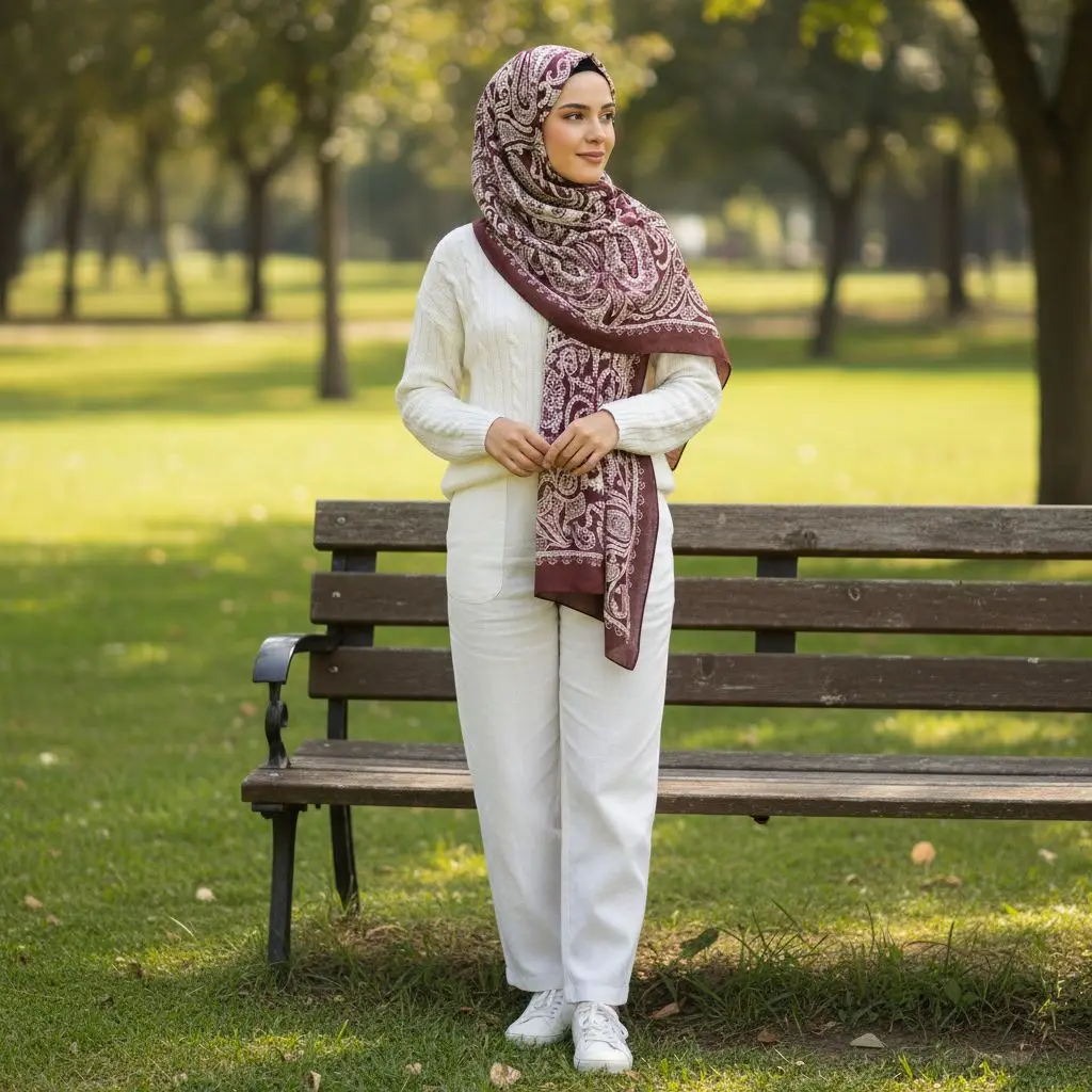 

Новый роскошный шарф с принтом пейсли для женщин, шаль, мягкий хиджаб, шейный платок, женская повязка на голову для волос, модная бандана 188*83 см