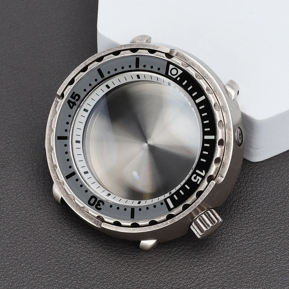 

47mm 20ATM Dive Watch Case 316L Stainless Steel Sapphire Glass For Seiko NH35 NH36 NH34 NH72 Movement Mod Tuna Cann C3 Luminous
