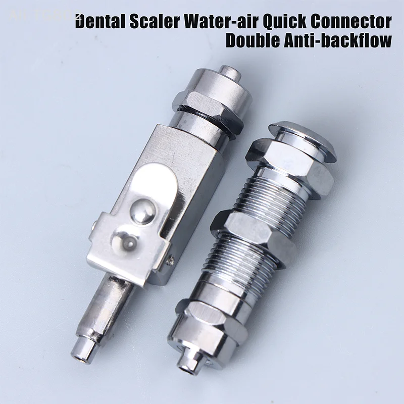Stainless Steel Dental Air Water Quick Connector Anti-Retraction Ultrasonic Scaler Dentist Accessories
