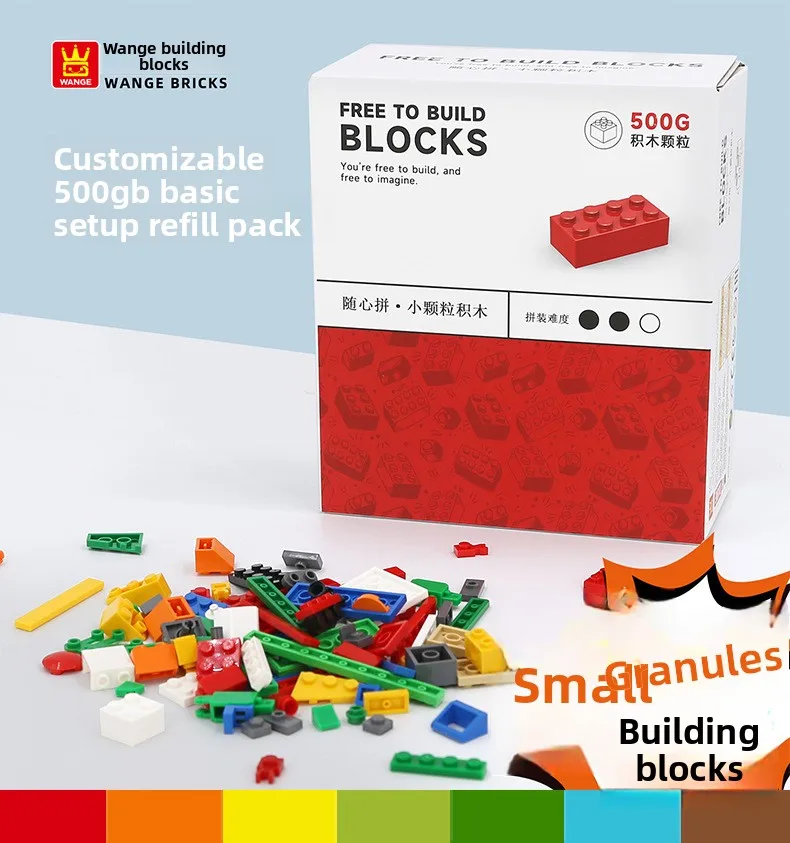 Xin Suo Puzzle-Blöcke Kleine Teile Lernspielzeug für Jungen Zusatzset zum Zusammenbauen und Einsetzen