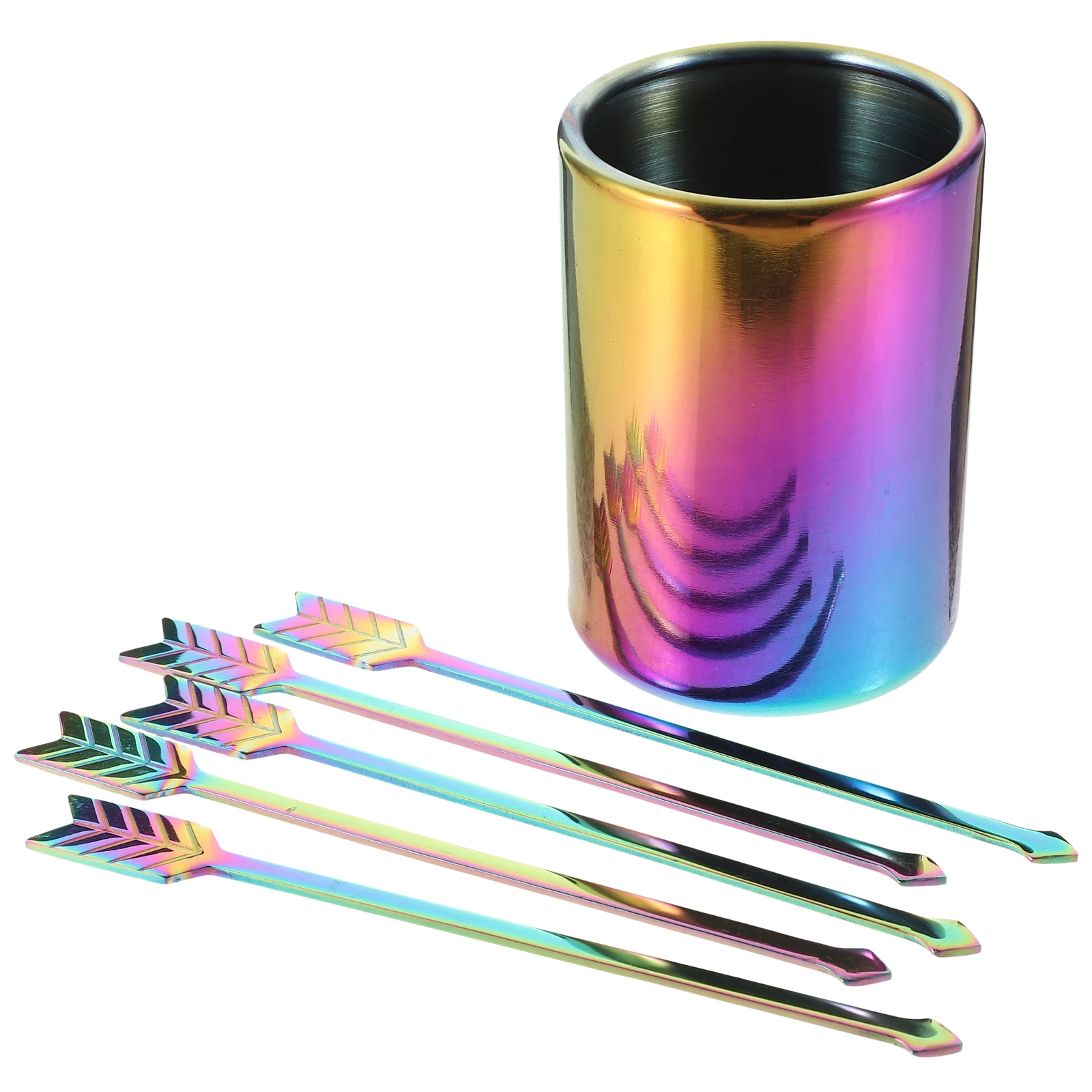 

1 set Stainless Steel Fruit Forks Picks Cocktail Sticks Beverage Stirrers Coffee Drink Long Toothpicks Fancy Appetizers Metal