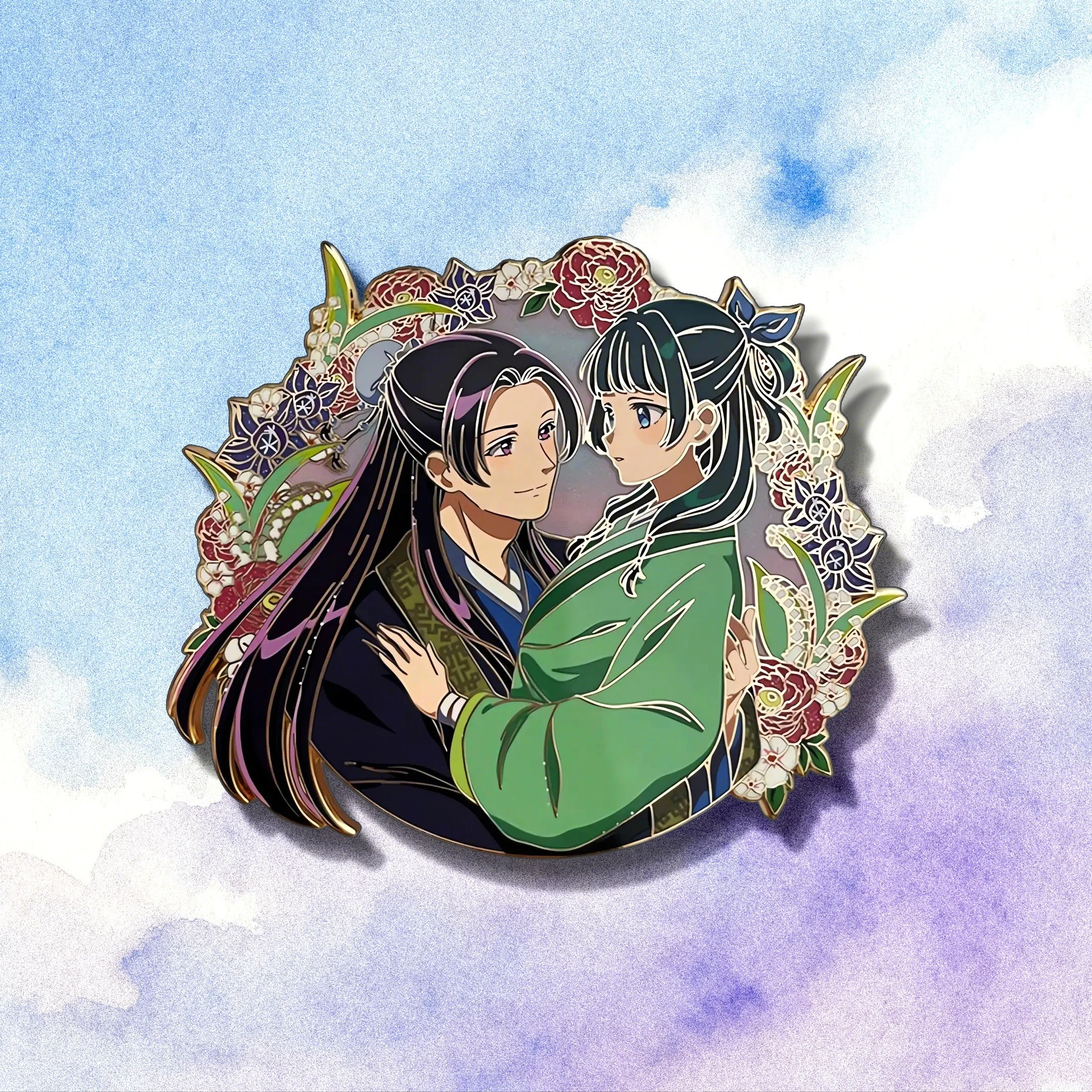 Pharmacist Girl's Whispering Pin Scene Q Version Pin