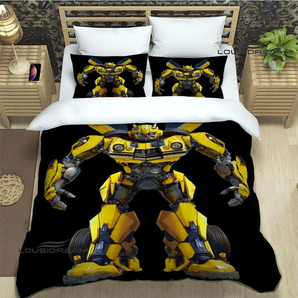 T-Transformers printed  Bedding Sets exquisite bed supplies set duvet cover bed comforter set bedding set luxury birthday gift