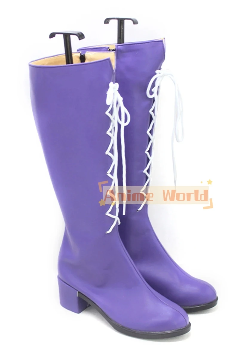 Sailor Saturn Cosplay Shoes Tomoe Hotaru Cosplay Prop PU Leather Shoes Halloween Carnival Boots Custom Made