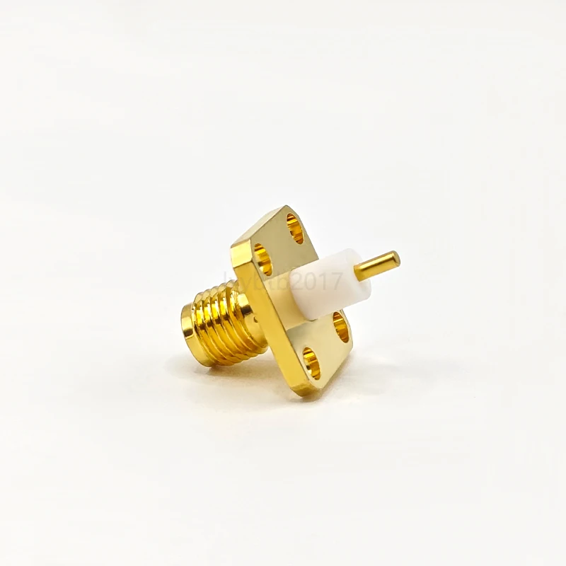 SMA-KFD-5-3 Four-hole flange microstrip female seat hole spacing 8.6 medium length 5mm inner conductor length 3mm