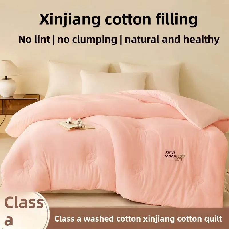 A Grade Xinjiang Cotton Thick Warm Quilt All Season Dorm Bedding Winter Quilt Thickened To Keep Warm Winter Thick Quilt