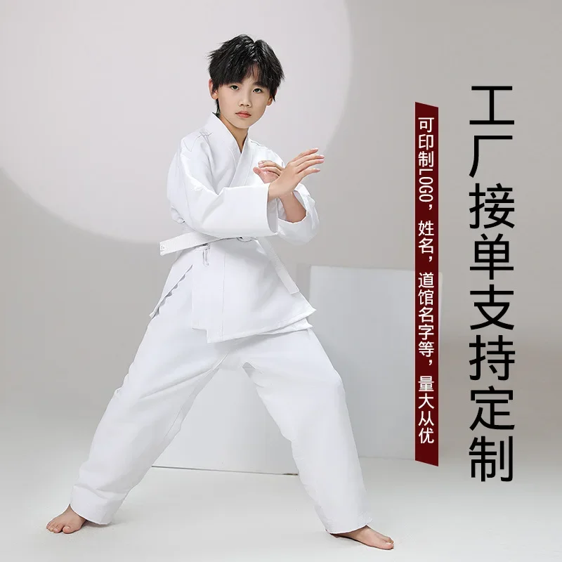 New Breathable karate uniform for kids and adults lightweight pants and jackets martial arts uniform with free belt for students