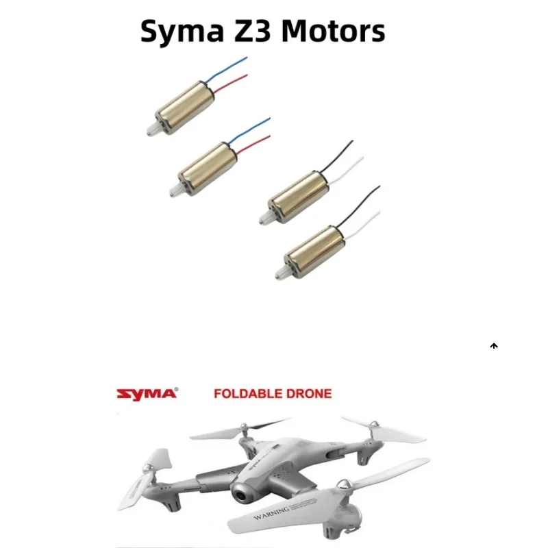 Syma Z3 Motors CW CCW AB 8x16mm 9 Tooth Gear Folding HD Camera Drone for RC Quadcopter High Speed Engine Replacement Spare Part