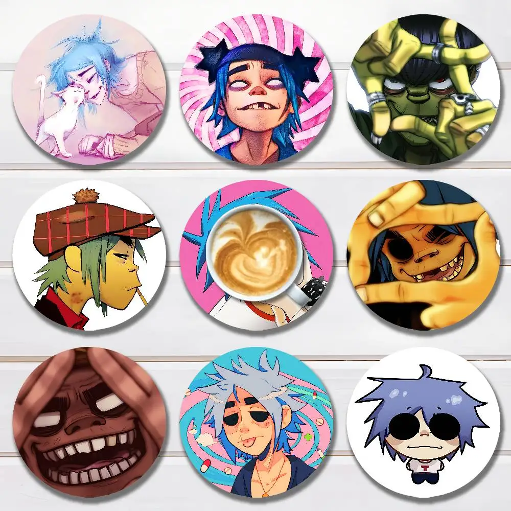 

G-Go-rillaz The Mountain Round Wooden Coasters For Cute Design Suitable for Drinks Tea,Coffee Home Perfect Gift