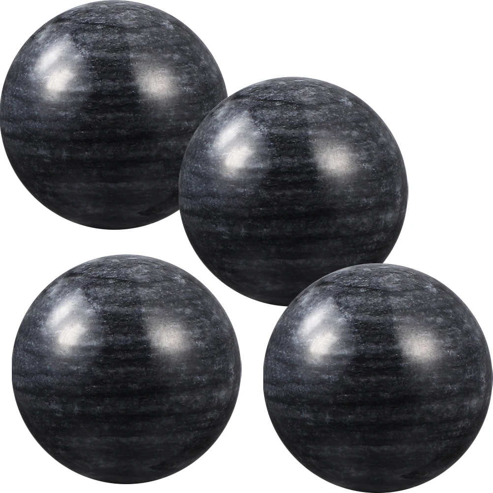 

4Pcs Smooth Jade Handballs Hand Exercise Massage Balls for Improved Circulation Portable Fidget Rollers for Anxiety Relief and