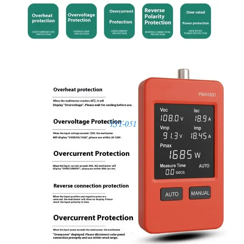 E15A Transportable Inspector MPPT Following Photovoltaic Panel Execution Meter Potential Current Measurement