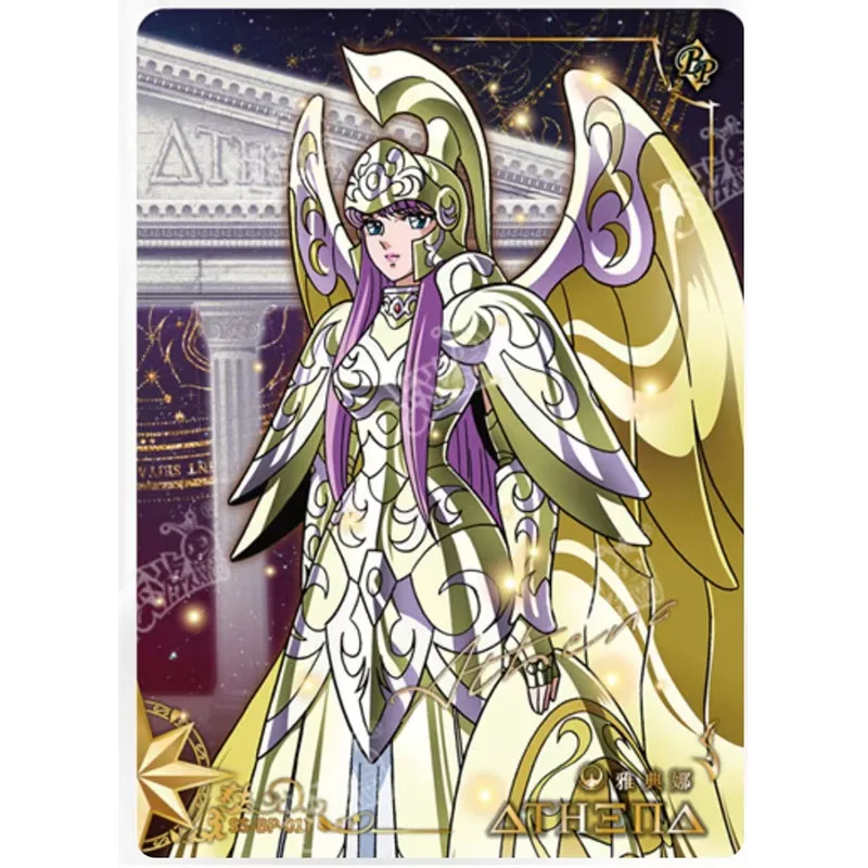 KAYOU Original Anime Saint Seiya Card BP Athena Pandora Hades Character Rare Collectible Card Toy Children\'s Birthday Gift