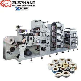 High Speed Automatic 320mm 2 4 6 Colors Uv Label Flexo Printing Machine For Roll To Roll