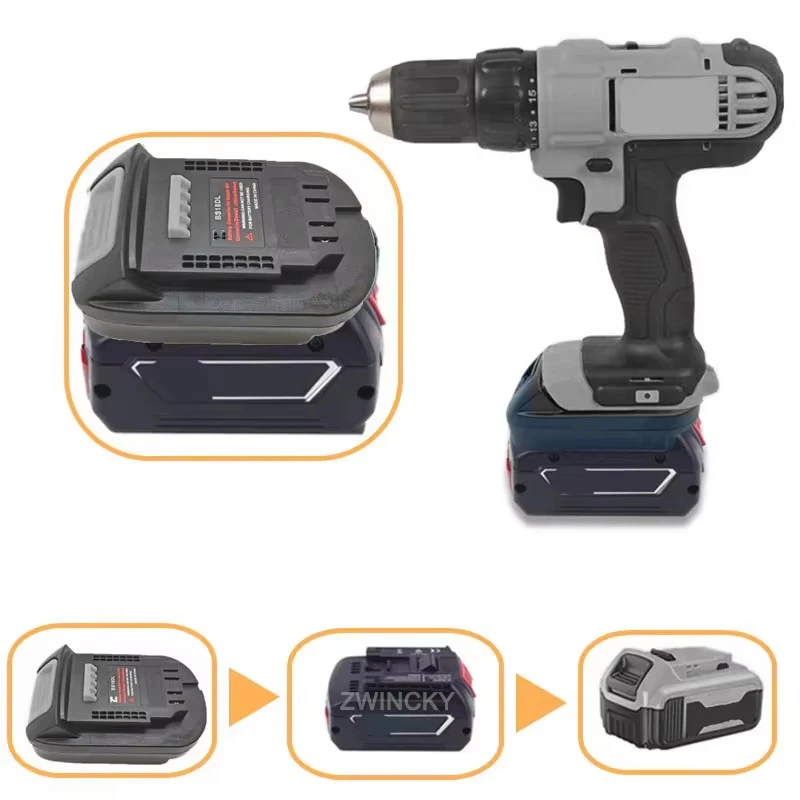 

For Bosch 18V Li-ion Battery to for Dewalt 18V 20V Li-ion Battery Power Tool Battery Adapter Converter replace for DCB204 DCB205