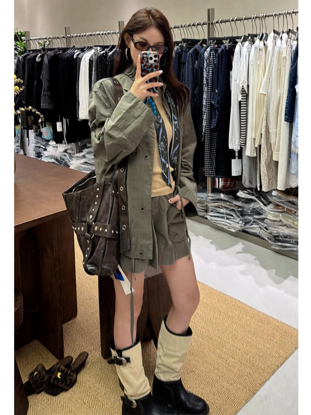 Casual Workwear Jacket Set Women's Two-Piece Short Pants High-Awareness Autumn Fashion Zhǐlai Outerwear Old-Money Style