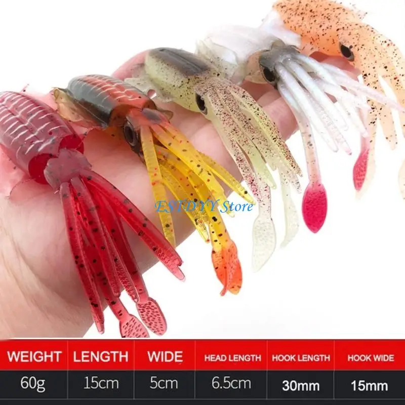 G6DE لينة الأعاصير الشريط الذيل الصيد السحر السحر الاصطناعي لينة لصيد سمك السلمون المرقط