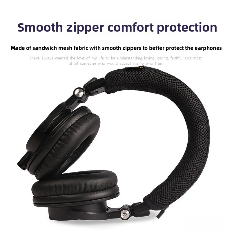 

For Audio-Technica ATH-M50X Over-ear Headphones Soft Headband Protector Crossbar Cover & Replacement Headband Cover