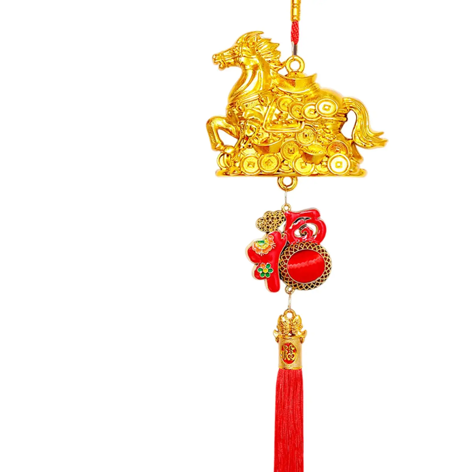 PVC Golden Horse Decorative Hanging Pendant for Chinese New Year Ceiling Decoration and Housewarming view 5