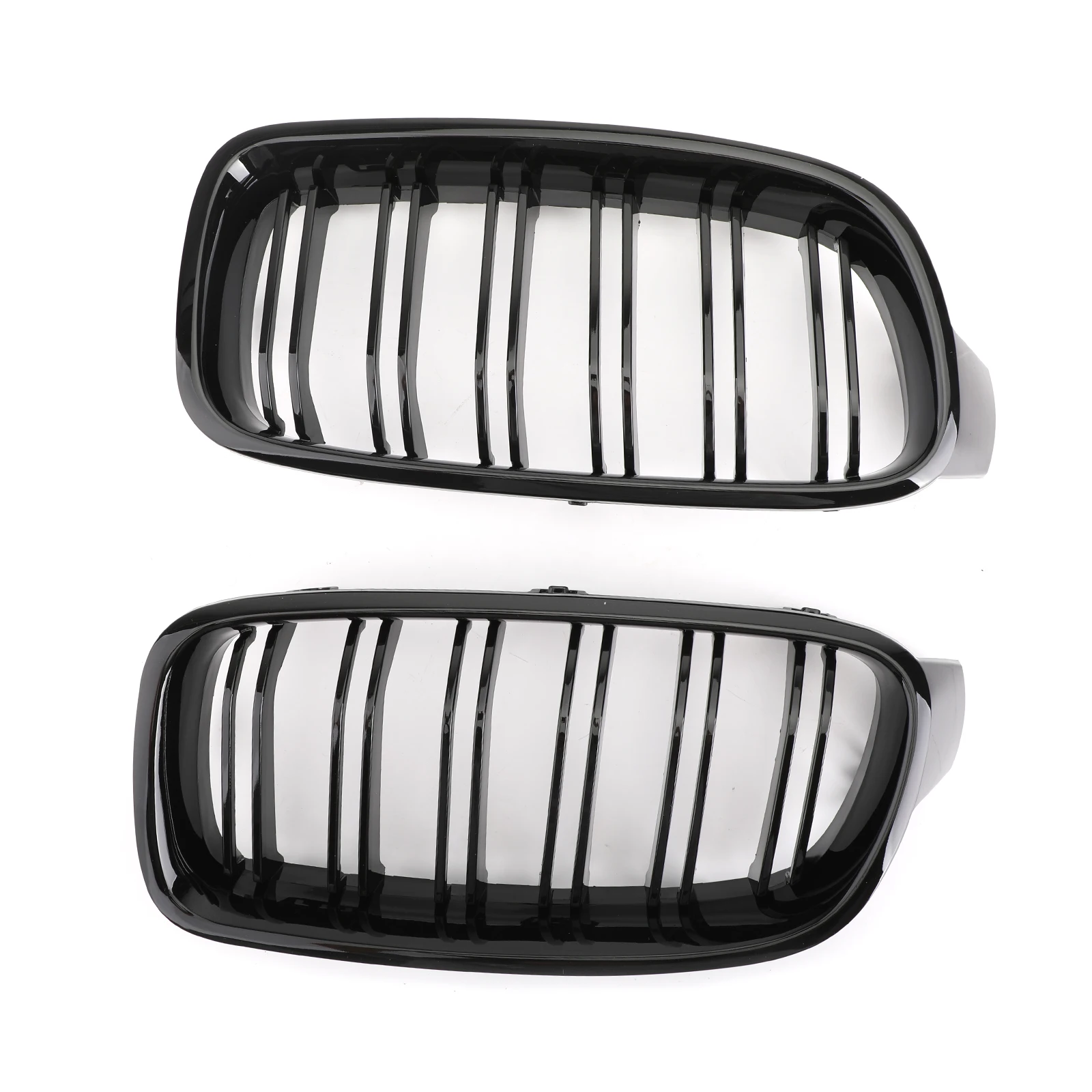 

Gloss Black Front Kidney Grille For BMW 3 Series F30 F35 2012-2017 Dual Slats