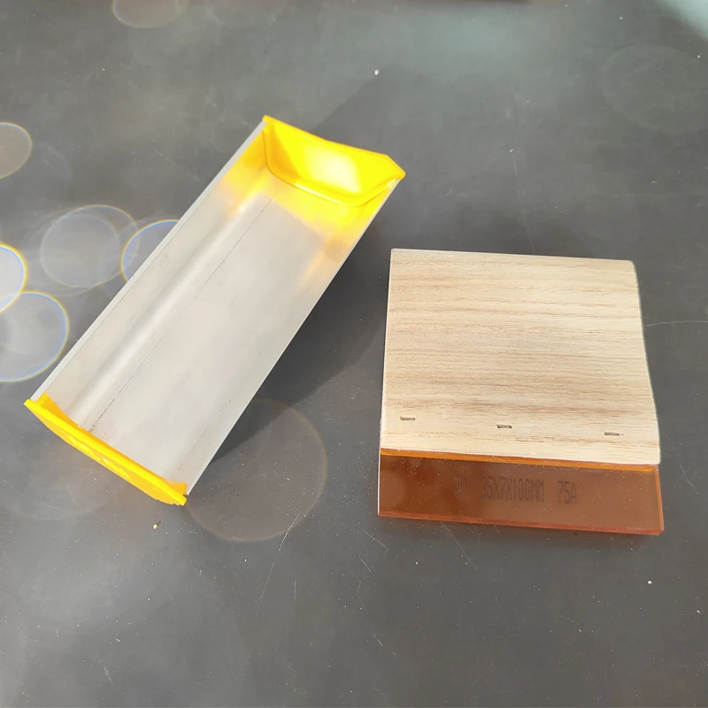 1PC Low Price Discount Silk Screen Printing Squeegee Ink Scraper Aluminum Emulsion Scoop Coater For Screen Printing Tools