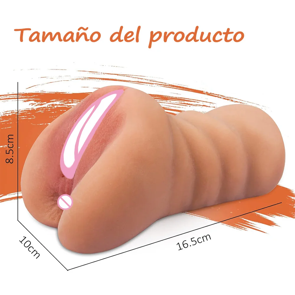 Juguetes sexuales realistas para hombres, masturbador masculino de bolsillo, Vagina Artificial Real, Anal, mamada, masturbación Oral, palo suave