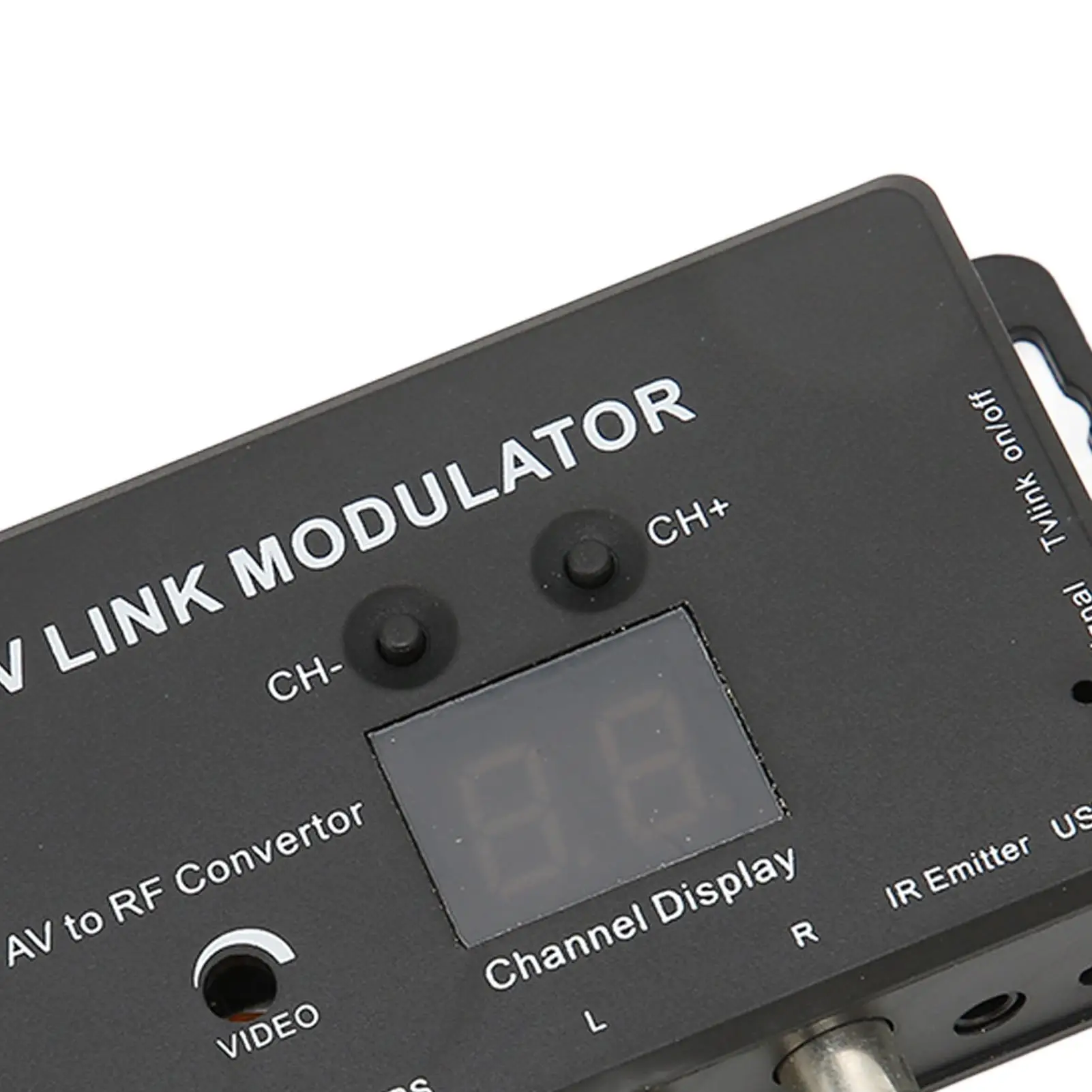 TM70RG TV LINK Modulator - AV to RF Converter & IR Extender with 21 Channel Display, Adjustable for home Use