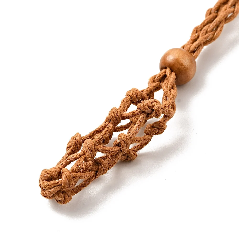 10 Stück geflochtene Wachsschnur für Makramee-Beutel, Halskettenherstellung, verstellbare Holzperlen, mehrfarbig, für austauschbaren Steinschmuck – Detail 18