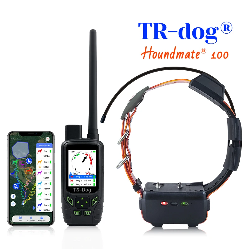 Hot Selling Real Time Tracking GPS 4G System For Hunting Dogs Waterproof IPX7 Hound Tracking E-collar With Training Function