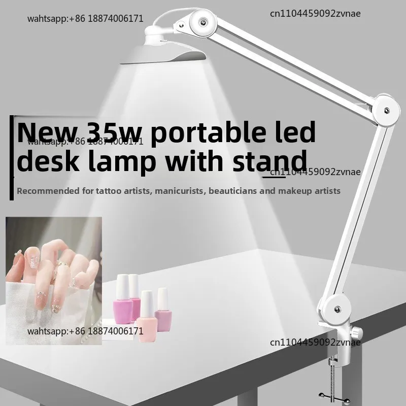 New 35w manicure beauty lamp, embroidered eyelash work LED lamp folding portable Russian shark lamp