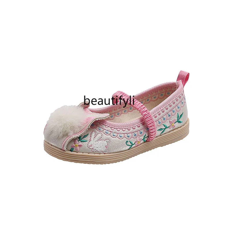 

The Han-Style Clothing Shoes Girls' Autumn and Winter Ancient Han Shoes Embroidered Shoes Song Ancient Style