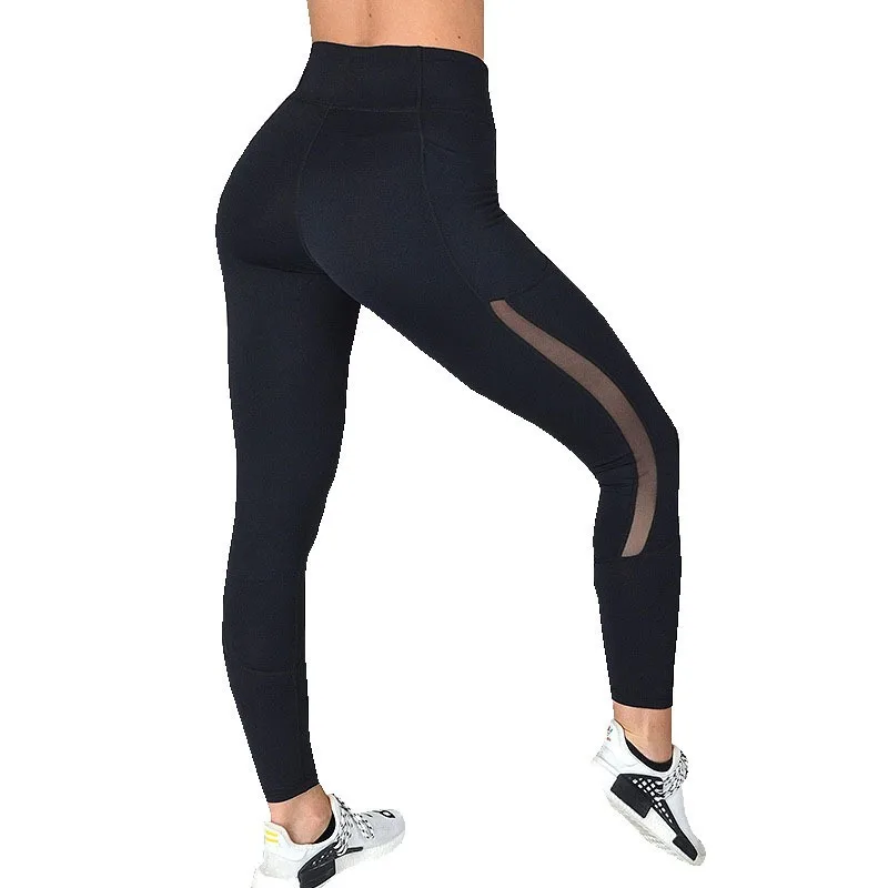 Pantaloni da Yoga con cuciture a rete nuovi estivi pantaloni da Yoga traspiranti per l\'umidità Leggings sportivi