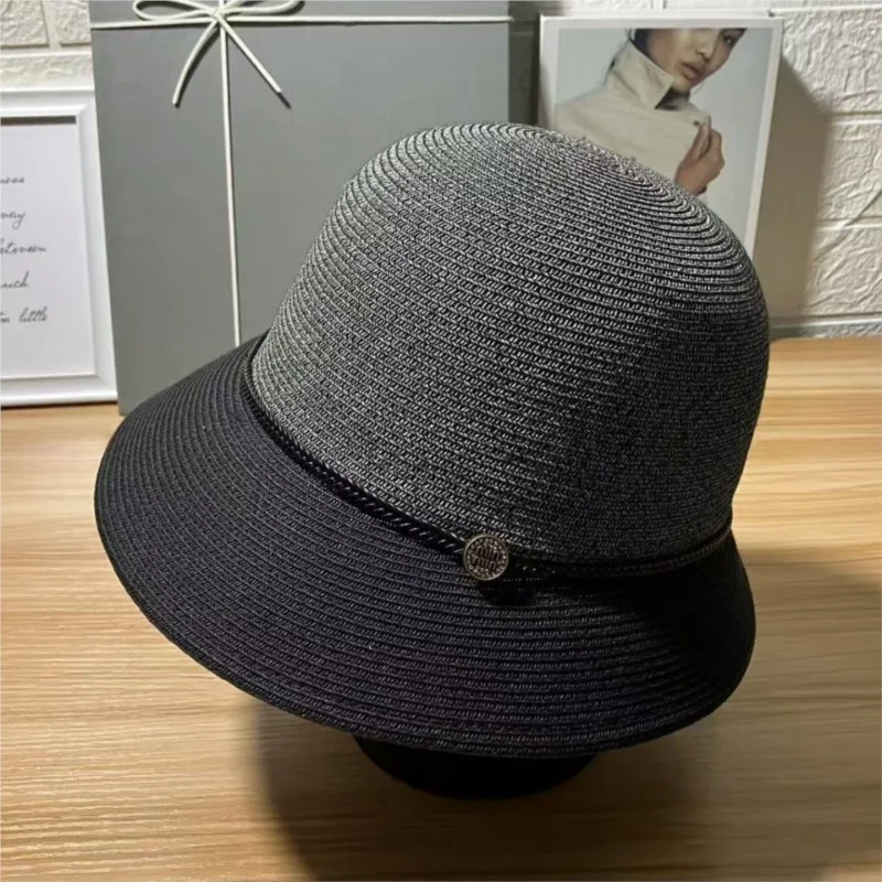 New sun-protective hats children's fine grass basin outings fisherman women's