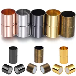 5 set/lotto 5 6 8 10 12 14mm Colore Oro Forti Chiusure Magnetiche per la Produzione di Gioielli FAI DA TE Cavo di Cuoio Bracciale Connettori All'ingrosso