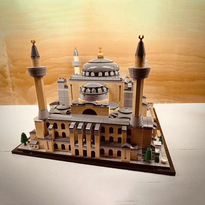 Moc Bausteine Architektur Modell Hagia Sophia Kathedrale Modulare Technologie Bausteine Festival Geschenk Spielzeug DIY Set
