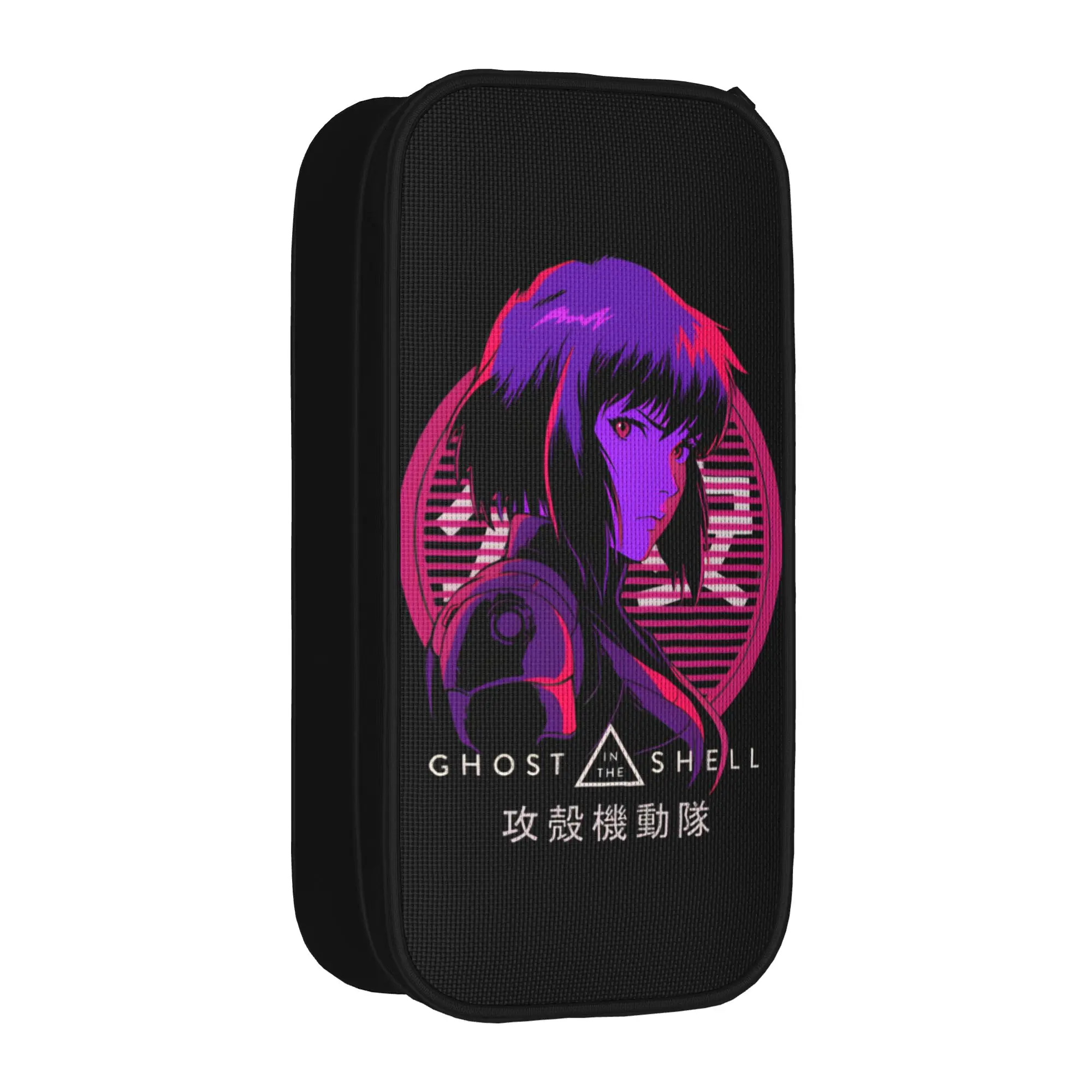 Classic GHOST IN THE SHELL Major Motoko Pencil Cases  Pencilcases Pen for Student Large Storage Bags Office Zipper Stationery