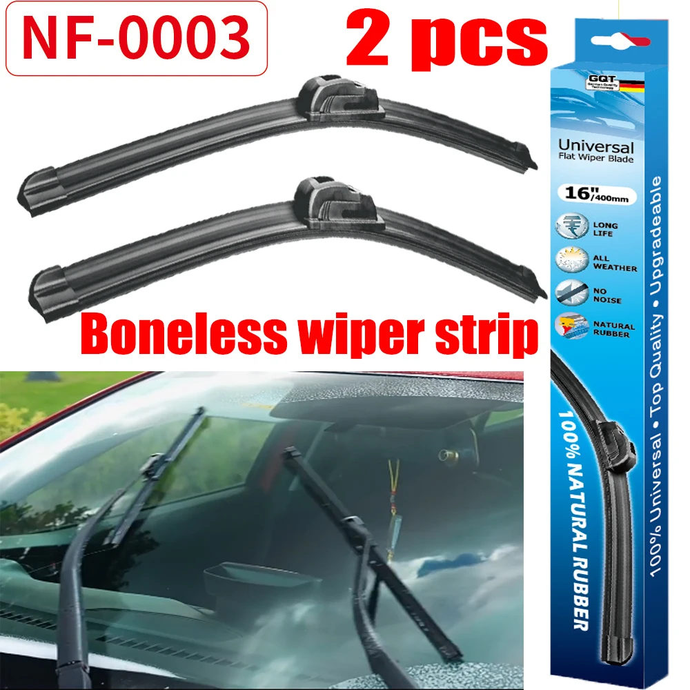 

2PCS Automobile Wiper Boneless Wiper Strip Universal Wiper Generation Boneless Wiper Automobile Wiper Blade Boneless