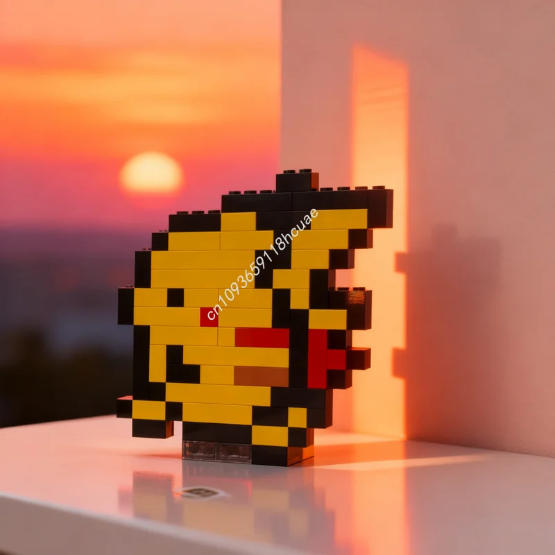 

109 шт. MOC Пикачу игра для мальчика, цветная модель Спрайт Маризе, рождественские подарки, строительные блоки, игрушка, креативная идея, кирпич для детей